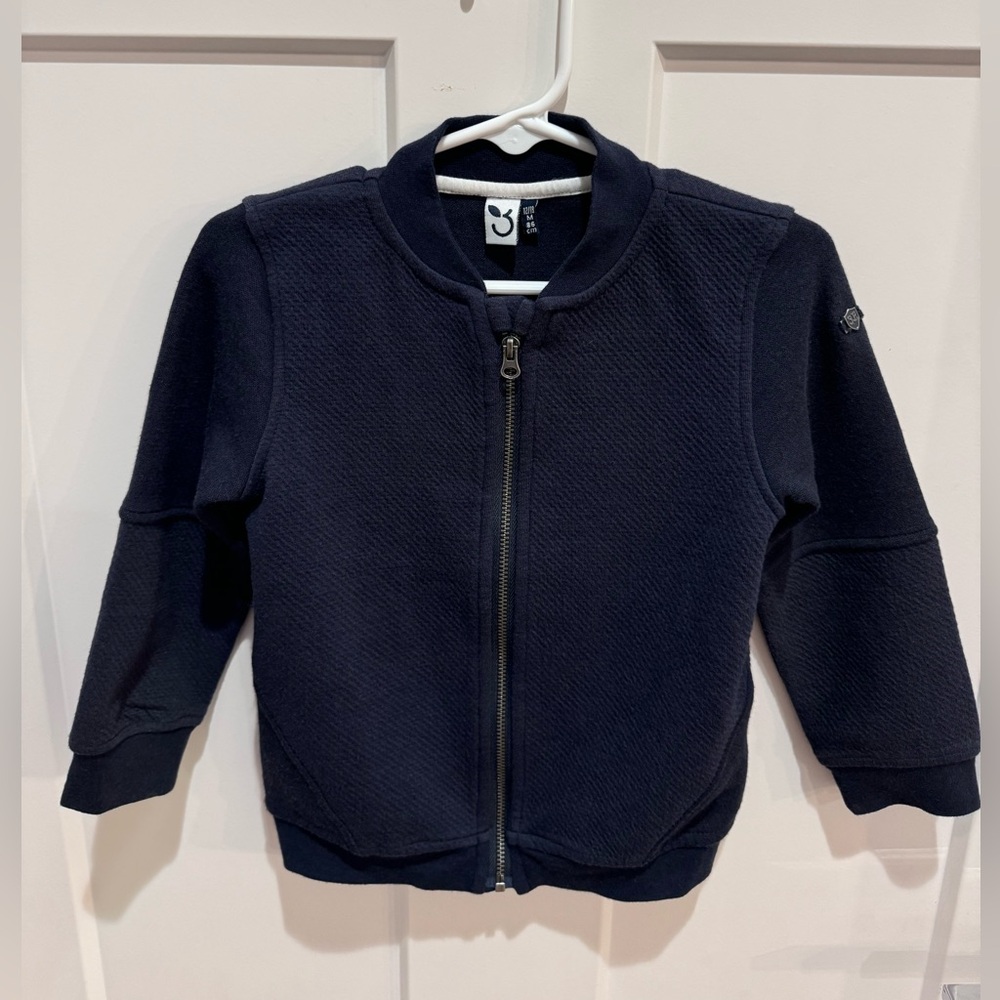 3Pommes Boys Zip Up Jacket, Size 12-18M